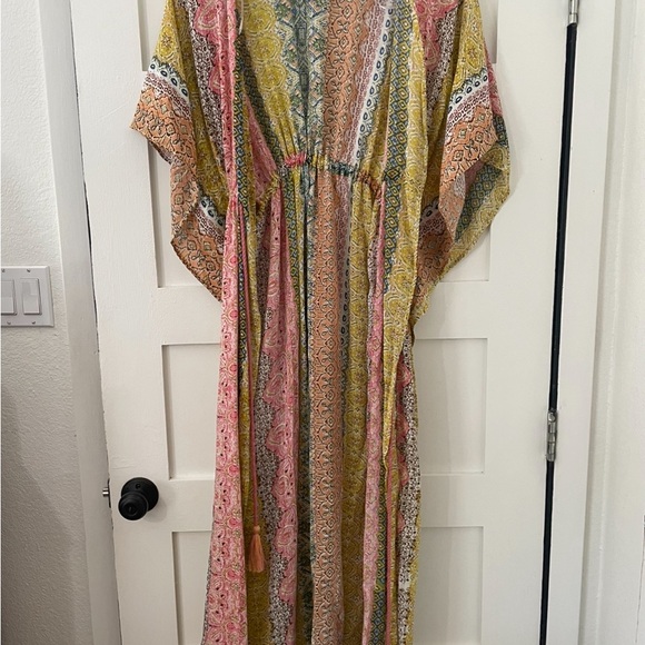 Women’s Maxi Boho Open Front Cover Dress - Picture 1 of 8